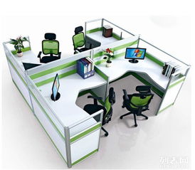 图 天津新款一对一培训在职员工位电话销售桌 天津办公用品